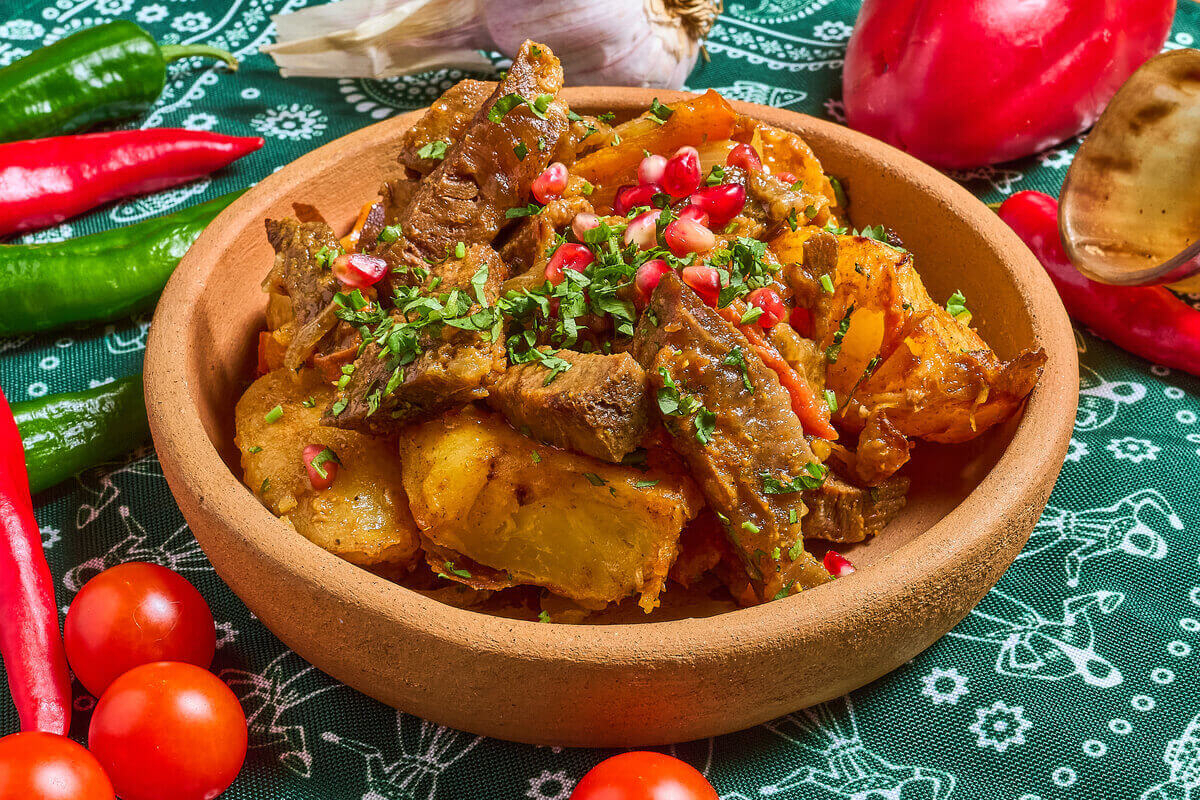 Оджахури с телячьими щёчками