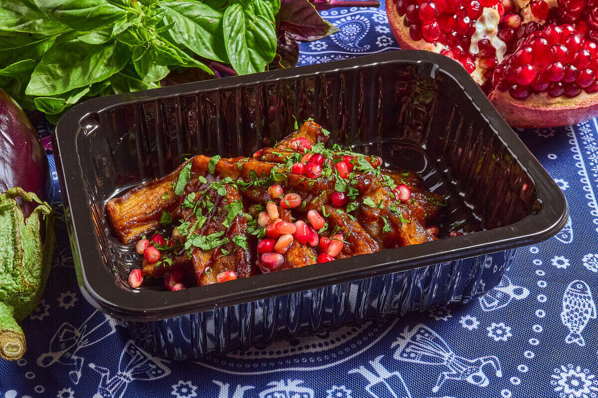 Баклажаны в гранатовом соусе