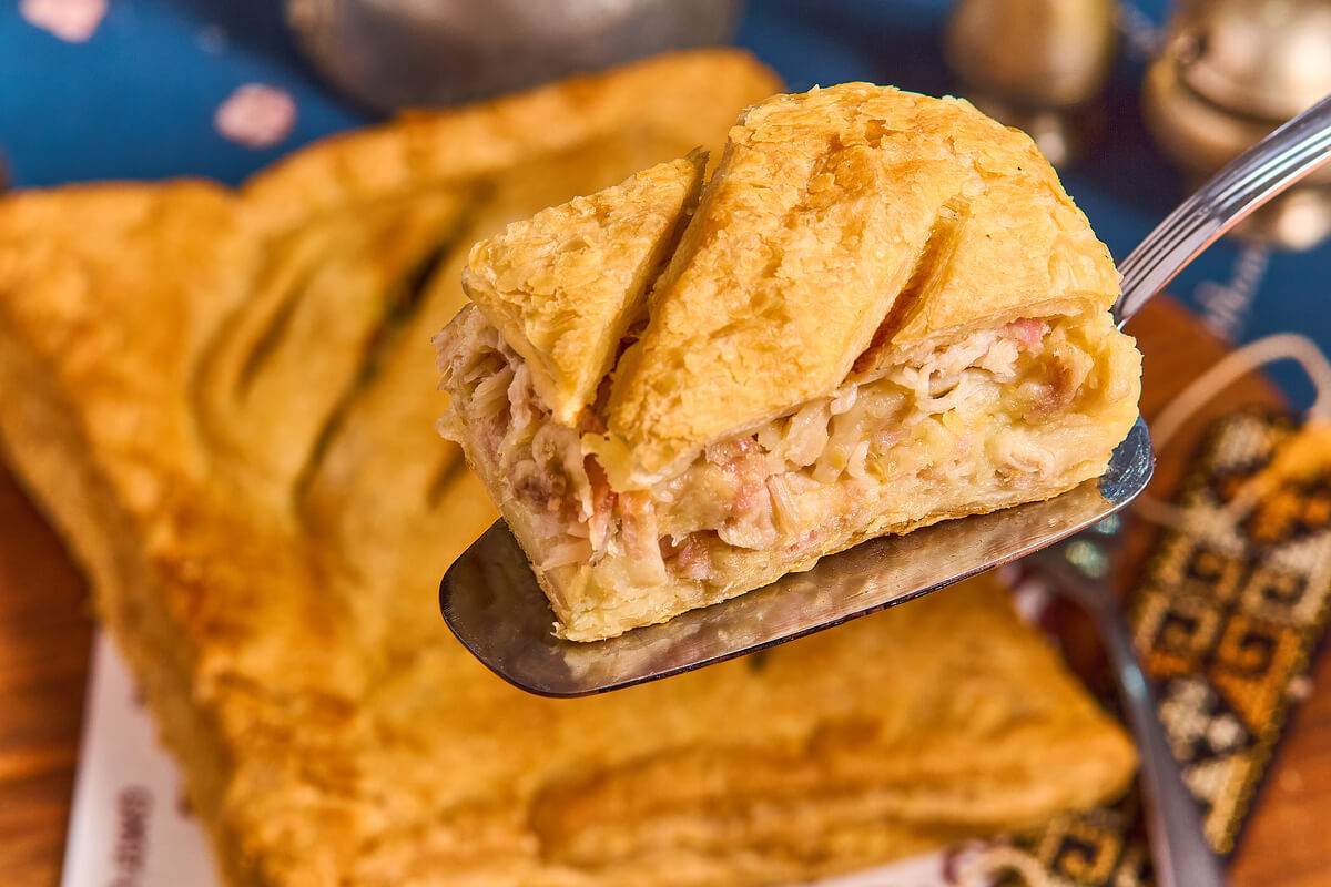 Куриный пирог "Сыр и Бекон"